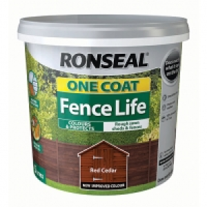 Ronseal One Coat Fence Life Matt Shed & Fence Treatment - Re £10.00