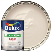 Wickes  Dulux Quick Dry Gloss Paint - Natural Hessian 750ml