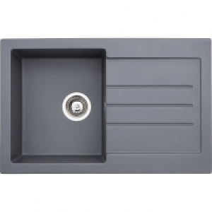 Abode Xcite 1 Bowl Granite Kitchen Sink - Grey £209.00