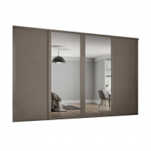 Spacepro 762mm Stone Grey Shaker frame 3 panel & 2x Single p £490.00
