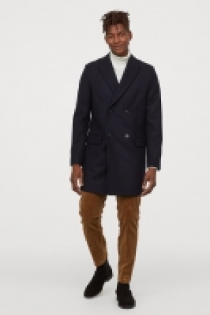  Double-breasted wool-mix coat £56.00