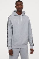 HM   Hooded top with grosgrain