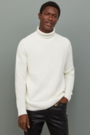  Rib-knit polo-neck jumper £17.00