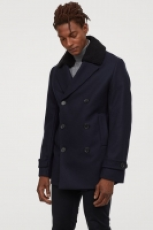  Wool-blend pea coat £84.00