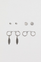 HM   4 pairs metal earrings