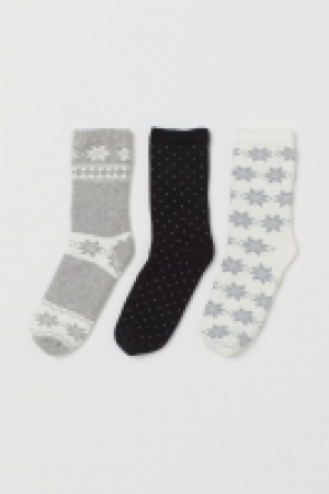  3-pack terry socks £6.00