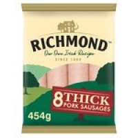 Morrisons  Richmond Thick Pork Sausages 8 Pack