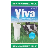 Iceland  Viva Long Life UHT Semi-Skimmed Milk 1 Litre