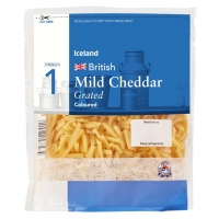 Iceland  Iceland British Mild Coloured Grated Cheddar Cheese 250g