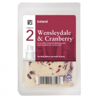 Iceland  Iceland British Wensleydale & Cranberry 200g
