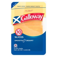 Iceland  Galloway Scottish Cheddar 10 Slices 200g