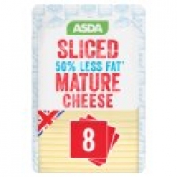 Asda Asda 8 50% Less Fat Mature Cheese Slices