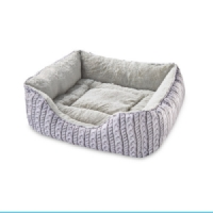 Medium Plush Dog Bed Printed Knit