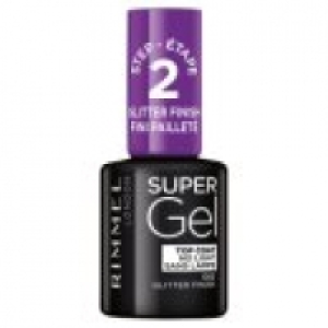 Asda Rimmel London Super Gel Nail Polish Glitter Top Coat