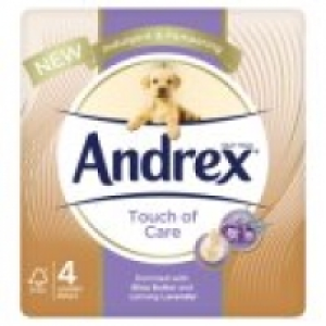Andrex Smooth Touch with Shea Butter Toilet Roll 4 Rolls