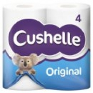 Cushelle White Toilet Roll 4 Rolls