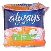 Poundland  Always Soft & Fit Normal Towels 16 Pack