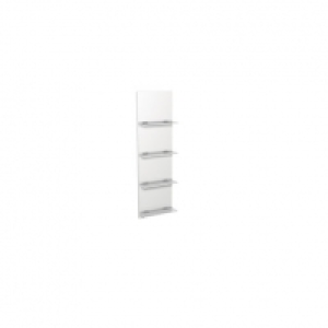 Wickes Hertford White Gloss Floor Standing Glass Shelving Un £56.00