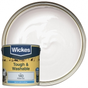 Wickes Powder Grey - No. 140 Tough & Washable Matt Emulsion  £16.00