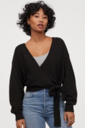  Knitted wrapover cardigan £14.00