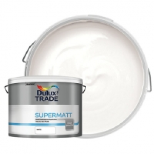 Dulux Trade Supermatt Emulsion Paint - White 10L £37.00