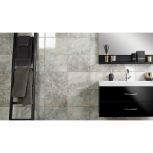 Wickes Avellino Cappuccino Grey Ceramic Wall & Floor Tile 36 £11.88