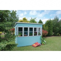 Wickes  Shire 8 x 8 ft Timber Pent Potting Shed with Opening Windows