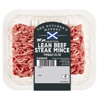 Iceland  The Butchers Market Scottish Lean Beef Steak Mince Typicall
