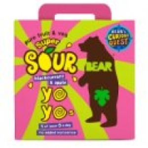 Bear Yoyos Super Sour Blackcurrant & Apple Multipack 5 Pack