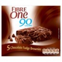 Asda Fibre One 90 Calorie Chocolate Fudge Brownie Bars 5 Pack