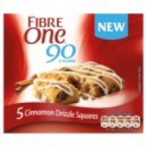 Asda Fibre One 90 Calorie Cinnamon Drizzle Squares 5 Pack