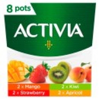 Asda Activia Mango, Strawberry, Kiwi and Apricot Yogurts