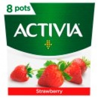 Asda Activia Strawberry Yogurts