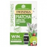 Asda Twinings Superblends Matcha Green Tea with Cranberry & Lime 20 Tea Ba