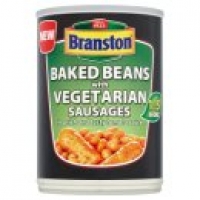 Asda Branston Baked Beans with Vegetarian Sausages in a Rich and Tasty Tom