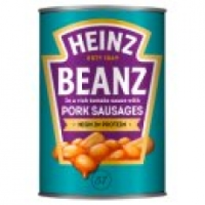 Heinz Beanz with Pork Sausages in a Tomato Sauce