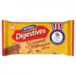 Mcvities Digestives 5 Caramel Millionaire Slices with Milk Chocolate