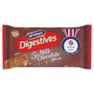 Mcvities 5 Digestive Slices Topped with Milk Chocolate