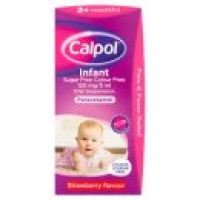 Asda Calpol Infant Sugar Free Colour Free Oral Suspension Strawberry Fla