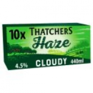 Asda Thatchers Haze Cloudy Somerset Cider 10 Pack