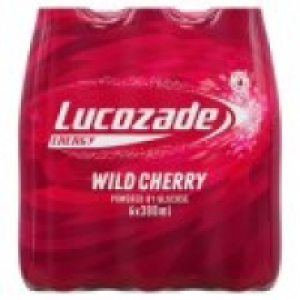 Lucozade Energy Cherry Fridge Pack Bottles