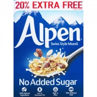 JTF  Alpen No Added Sugar 20% Extra Free 672g