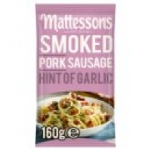 Asda Mattessons Smoked Pork Sausage Hint of Garlic