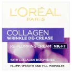 Asda Loreal Wrinkle De-Crease Collagen Re-Plumper With Collagen Moisturi