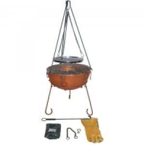 Gardeco Theydon Kadai Fire Pit Bundle
