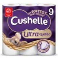 Asda Cushelle Ultra Quilted 9 Toilet Rolls