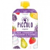Asda Piccolo Organic Pear, Strawberry, Blackberry & Yoghurt from 6 Months