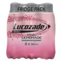 Asda Lucozade Energy Pink Lemonade Fridge Pack Bottles