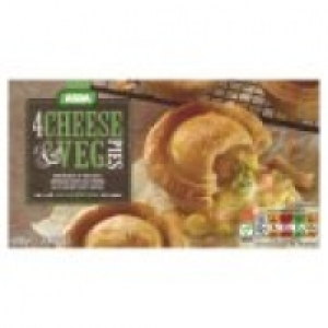 Asda 4 Cheese & Veg Pies