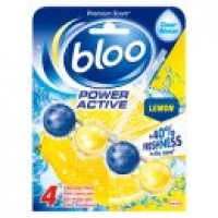 Asda Bloo Power Active Lemon Toilet Rim Block